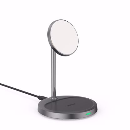 Picture of Choetech Choetech 15W 2 in 1 Magnetic Wireless Charger with UK Wall Charger & 1M Cable in Grey