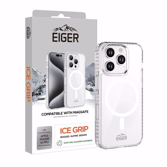 Picture of Eiger Eiger Ice Grip Magsafe Case for iPhone 16 Pro in Clear