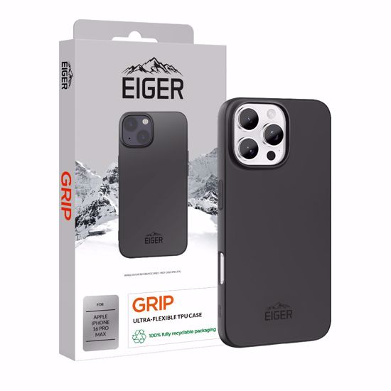 Picture of Eiger Eiger Grip Case for iPhone 16 Pro Max in Black