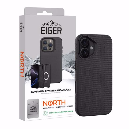 Picture of Eiger Eiger North Magsafe Case iPhone 16 Plus Black